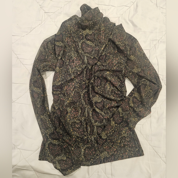 All Saints Multicolor Patterned Top - Picture 1 of 6